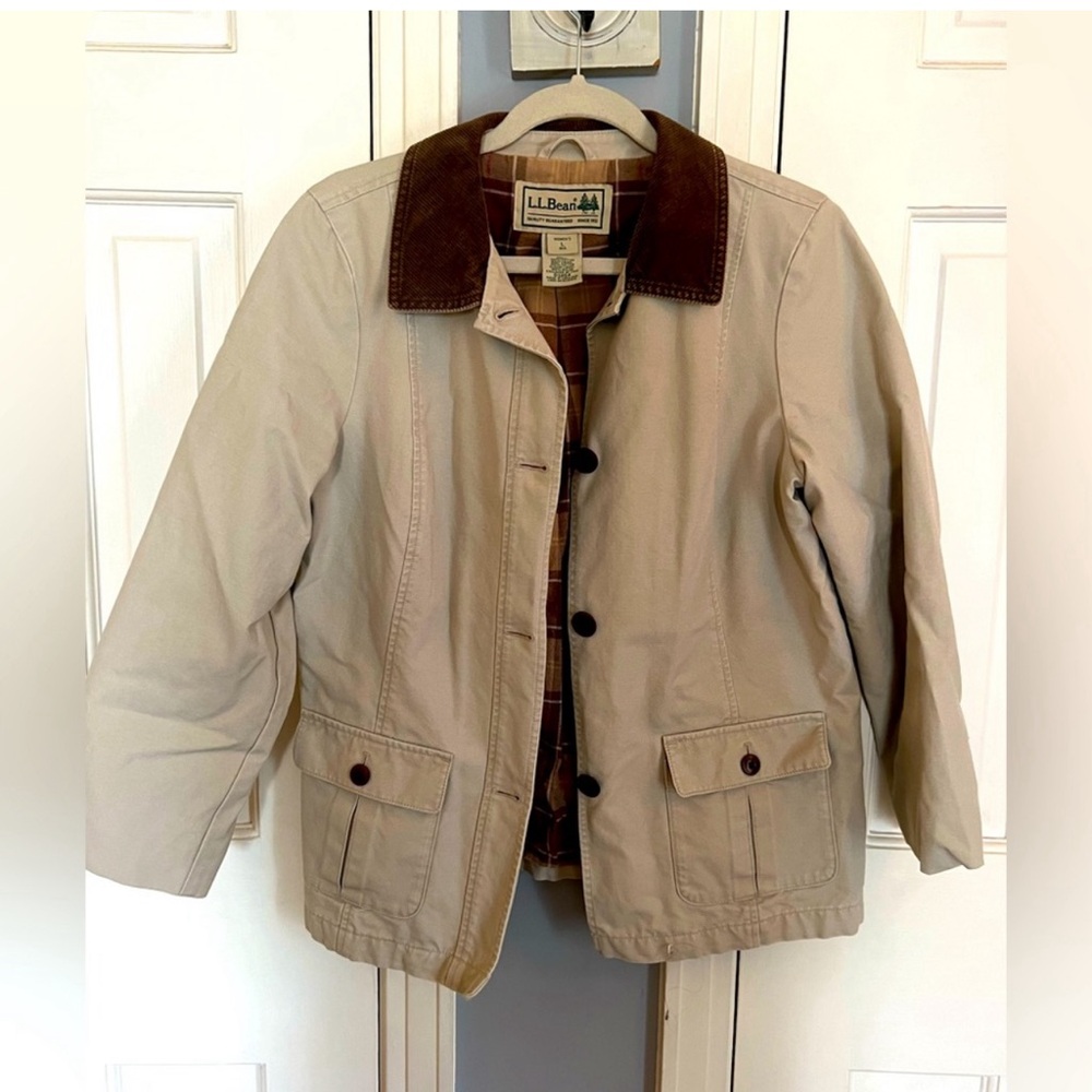Women’s LL Bean Size Large Utility Work Barn Chore Field Jacket